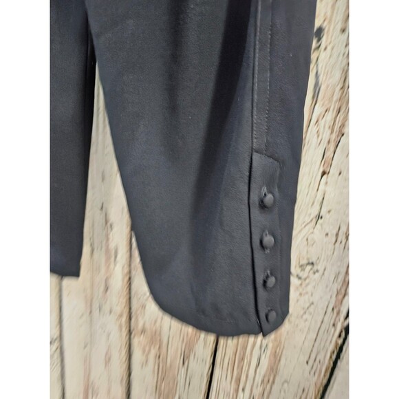DMS Womens 38 Iro Paperbag Waist Belted High Rise Dress Pants‎ Slacks Black EUC - Picture 5 of 10